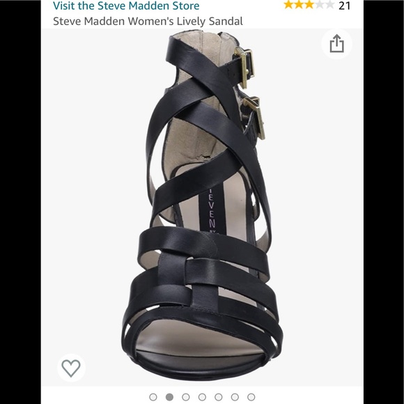 Steve Madden “Gorgeous, weave strap heel sandals sz 9 - Picture 7 of 11